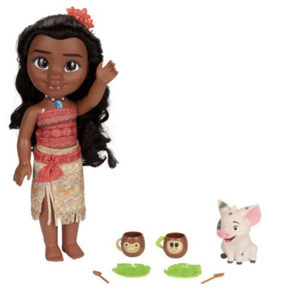 Moana Doll Disney Princess Tea Time with Pua Figure and Teacups